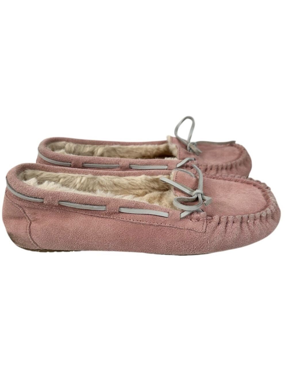 Minnetonka Caly Slipper Pink Women’s Size 9 CozyCore Casual Cottagecore Cozy